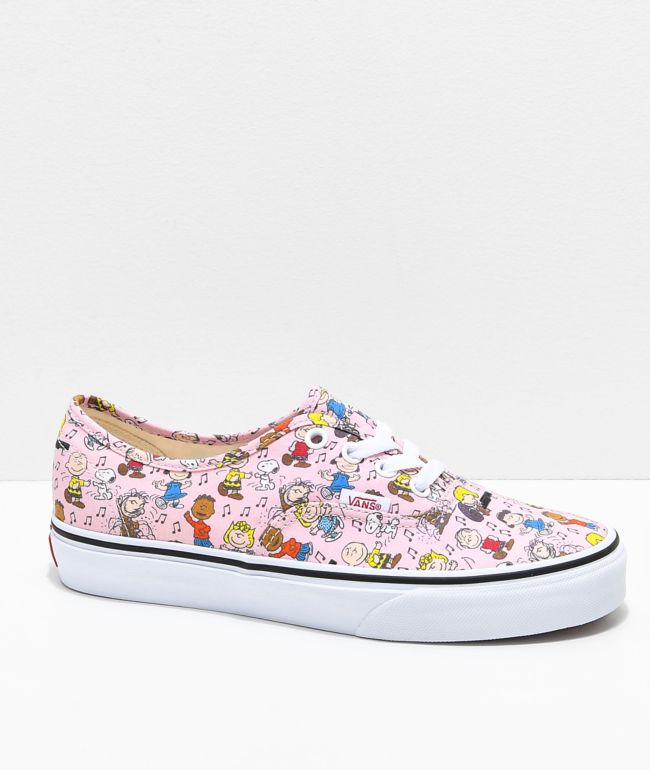 vans snoopy rose